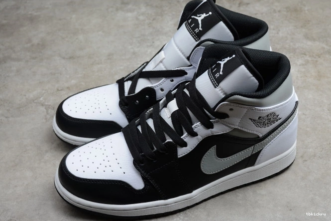 Cheap TBkick Mid 1 White Jordan Shadow 554724-073 AIR 0708